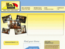 Tablet Screenshot of bnahomes.com